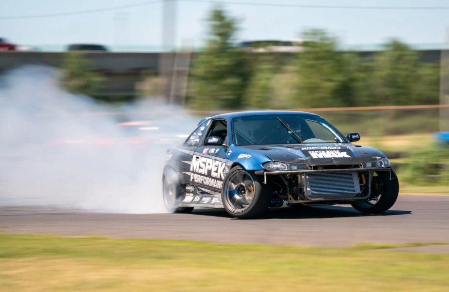 red sports car detailing